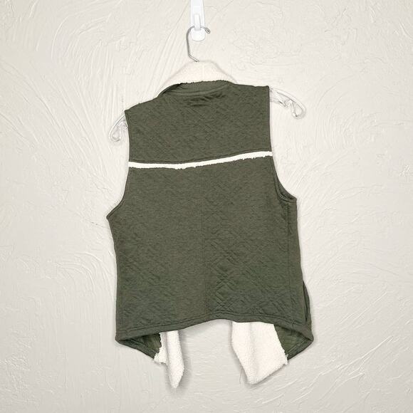 Anthropologie Saturday Sunday Sherpa Vest Size Small - Picture 2 of 6